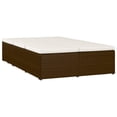 thumbnail image 2 of vidaXL Convertible Sun Bed with Cushion Poly Rattan Brown, 2 of 5
