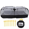 thumbnail image 2 of Pet Play Tent with Removable Bottom, 4 Zipper Door Design Pop Open Chicken Enclosure for Dogs, Cats, Chickens, Ducks, 2 of 7