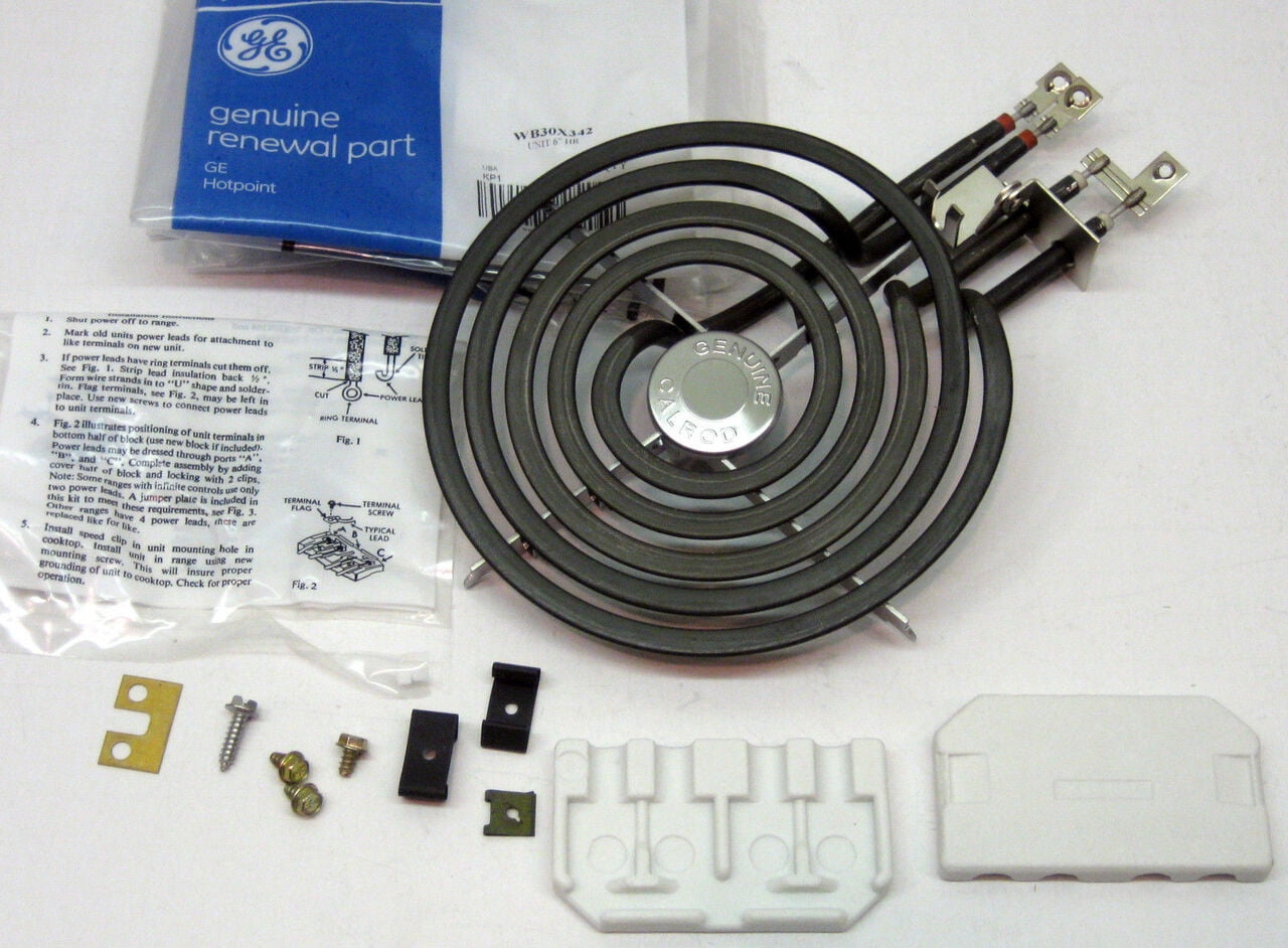 GE WB30X342 WB30X342 Genuine GE OEM Stove Eye Range Calrod Unit 6 Burner  AP2039339 PS244042 - Walmart.com