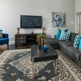 thumbnail image 4 of Homore Dark Grey Floral Medallion Area Rug Non Slip Carpet for Modern Living Rooms, 6' x 9', 4 of 8