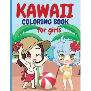 Sketchbook: 120 Blank Pages w/ mini Kawaii character (Sketchbook