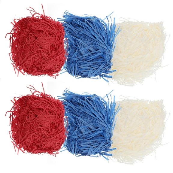 TABLETREANDS 6Pcs Festive Tissue Paper Decor for Packaging Filler in Red Navy Blue Beige