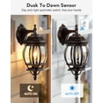 thumbnail image 3 of VIANIS Outdoor Wall Lights, Oil Rubbed Bronze Dusk to Dawn Exterior Light Fixtures Wall Mount for House, Farmhouse Outdoor Wall Sconce Lantern for Porch, Anti-Rust Outdoor Coach Lights for Garage, 3 of 10