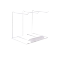 thumbnail image 1 of Simple Earring Stand, Hanging Necklace Case Metal Necklace Storage Frame Jewelry Display Rack White, 1 of 5