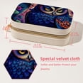 thumbnail image 5 of Owl Velvet Portable Travel Organizer with Removable Compartment - Gift with Bracelet Holder, Jewelry Box, and Jewelry Organizer, 5 of 7