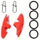 thumbnail image 4 of Cubierta para cabeza de señuelo de camarón, pesas de caída, plomo para cebo con hebillas para accesorios de pesca, 20g/0,7 oz, 4 of 14