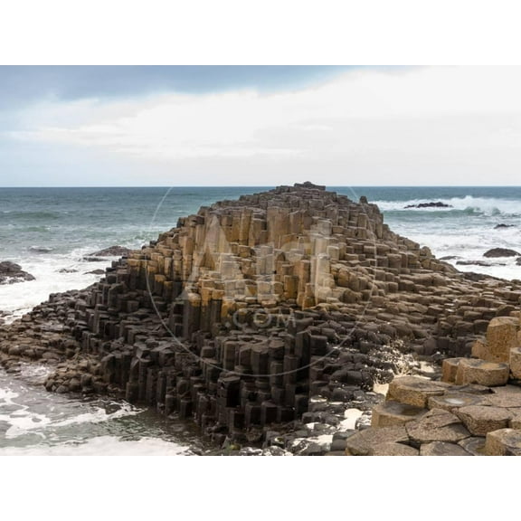 Unusual Geology at Giants Causeway Ireland, Unframed Photographic Print Wall Art by BackyardProductions Sold by ArtCom