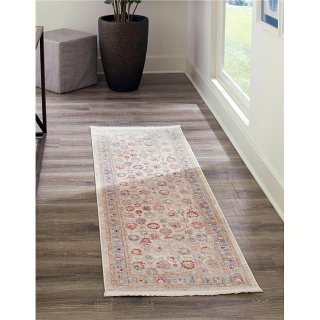 Unique Loom 3147944 2 ft. 2 in. x 6 ft. Alexander Runner Noble Rug, Ivory