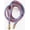 Pink/Blue, variant on Horse Western Round Braided Leather Roper Reins Brass Burgundy 66RT08