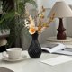 thumbnail image 5 of Textura cerámica imitativa de jarrón plástico hidropónico | Recipiente decorativo para arreglos florales | Compartimento de almacenamiento de agua | Diseño de piña corrugada | Blanco, Naranja, Azul,, 5 of 6