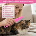 thumbnail image 4 of UYGDUY-6 Pack Pet Grooming Combs, Stainless Steel Dog and Cat Grooming Combs with Rounded Teeth, Double-Sided Professional Pet Tear Stain Remover for Small, Medium, and Large Pets (Pink), 4 of 4