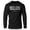Silver on Black, variant on GYMISH Rest At The End Lightweight Long Sleeve Hooded T-Shirt for Men – Motivational Gym Hoodie, Athletic Workout Shirt for Fitness & Training