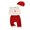 Red, variant on Xingqing Newborn Baby Boy Girl Christmas Outfits Sleeveless Plush Velvet Fleece Button Vest Waistcoat Long Pants with Hat Clothes