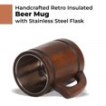 thumbnail image 2 of Cerveza de raíz Beer Stein HOZPROM, 600 ml, hecha a mano de madera con vaso, 2 of 7