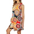 Rivelino Summer Dresses for Women Floral Print Sleeveless Sundresses