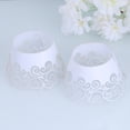 thumbnail image 3 of 60pcs Cupcake Wrappers Cake Wrappers Hollow out Pattern High Temperature Resistance for Cake (White), 3 of 8