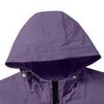 thumbnail image 5 of Guluxicc Hooded Windbreaker Jackets for Men with Pockets Drawstring Full Zipper Long Sleeve Solid Hooded Jackets for Outdoor Hiking Fall Winter, 5 of 6