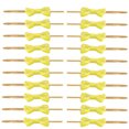 thumbnail image 1 of MasteelfCA 100PCS Baking Package Dot Bow Steel Tie Ribbon for Candy Bag Dessert Sealing (Yellow), 1 of 8