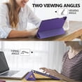 thumbnail image 5 of MoKo Case for Galaxy Tab A11+ Plus/A9+ 11-Inch 2026/2024, Slim Stand Protective Smart Cover with Hard PC Translucent Back Shell for Galaxy Tab A11+/A9 Plus Tablet, Auto Wake/Sleep, Deep Purple, 5 of 8