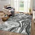 thumbnail image 2 of HOMERRY Indoor Rug 8' x 10' Area Rug for Living Room Vintage Abstract Washable Bedroom Non-Slip Carpet for Home Decor, Gray, 2 of 6