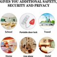 thumbnail image 3 of YQHWQ Dormitory Essential Lock Portable Door Lock Safety for Home Security Travel Door Lock Pieces 2 Pieces, 3 of 5