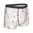 thumbnail image 4 of Uemuo Rabbit Forest Pattern Men's Boxer Briefs,Trunk Anti-Chafing,Comfortable, Durable, and Stylish Underwear-X-Large, 4 of 9