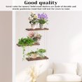 thumbnail image 6 of Kabuer 3-Tier Hanging Shelves Bohemian Floating Shelves Wood Wall Decor for Home Bedroom Living Room, 6 of 7