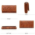 thumbnail image 2 of APHISON Women's Embossed Trifold Wallet, Brown, 2 of 6