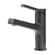 thumbnail image 3 of Grifo de baño con manija, grifo para lavabo, grifos para lavabo con líneas de suministro, grifo de baño negro de 1 o 3 orificios., 3 of 6