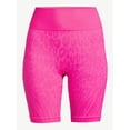 thumbnail image 6 of Sofia Active by Sofia Vergara Women's Seamless High Waisted Animal Print Bike Shorts, 6 of 6