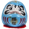 thumbnail image 1 of Figura decorativa de Daruma, decoración de cerámica japonesa, Daruma, estatua japonesa de Darma, figura de Darma de riqueza, 1 of 5