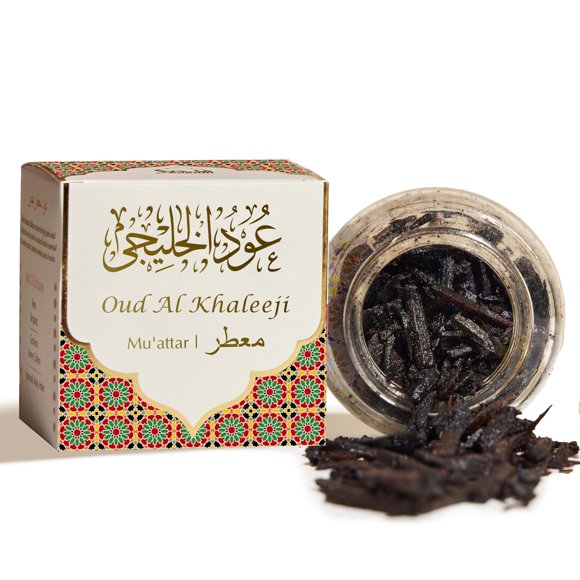 Incienso Dukhni Oud Al Khaleeji Muattar Bakhoor, tarro de 40 g