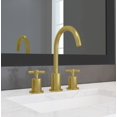 thumbnail image 3 of Ancona Prima 3 Widespread Bathroom Faucet in Brushed Titanium Gold, 3 of 7