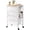 4-Drawer, variant on Rolling Cart with 3 Drawers, Plastic Drawer Storage Carts with Lockable Wheels & Wooden Tabletop, Metal Utility Cart Organizer, Office Bedroom Classroom Craft Organization and Storage, Bright White