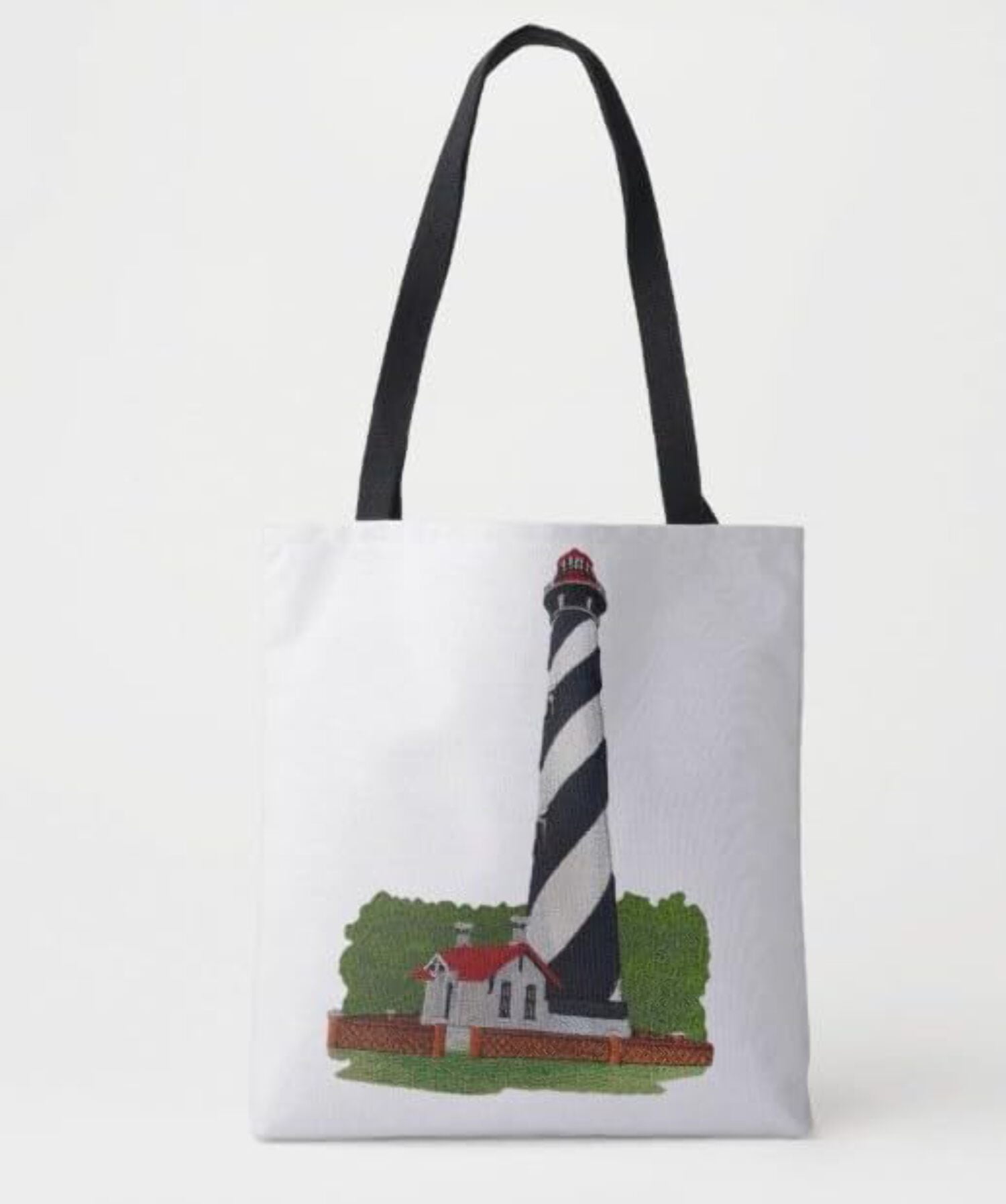 Captain I See The Light Custom and Unique Lighthouse [ St. Augustine Lighthouse (Florida) ] Embroidered Iron on/Sew (5.85" x 8.14")