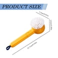 thumbnail image 3 of Shiogb Vegetable Cleaner Brush Scrubber, Good Grip Long Handle Cleaning Brush with Peeler, 2-in-1 Veggie Wash Brush, Kitchen Gadget, 3 of 9