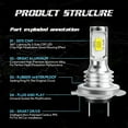 thumbnail image 2 of For Benz SLK230 SLK320 2001 2002 2003 Combo 2x LED Headlight High/Low beam Bulbs, 2 of 12