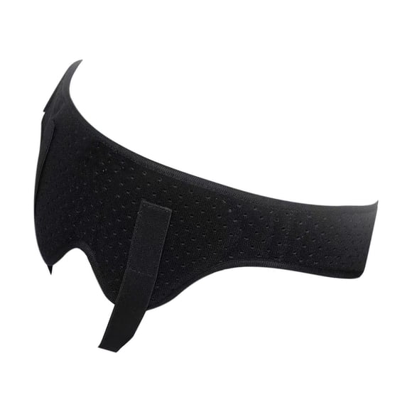 Ceinture Inguinale pour Hernie avec Deux Coussinets Amovibles, Soutien Respirant pour Hernie, Charpente Noire G