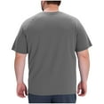 thumbnail image 6 of Stamzod Oversized Tshirts for Men Solid Color Summer Basic Tee Shirts Mens Casual Short Sleeve Crewneck T Shirt Gray E S, 6 of 6