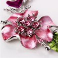 thumbnail image 5 of Opvise Multicolor Women Flower Rhinestone Inlaid Pendant Necklace Earrings Jewelry Set, 5 of 7