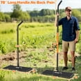 thumbnail image 5 of Yacona Lawn Leveling Rake, 30" x 10" Heavy Duty Garden Leveler Tool, with 78" Adjustable Handle, for Yard, Landscape, Farm, 5 of 7