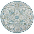 thumbnail image 7 of SAFAVIEH Barbados Corwin Floral Indoor/Outdoor Area Rug, Ivory/Light Blue, 6'6" x 6'6" Square, 7 of 7