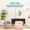 thumbnail image 5 of ECR4Kids Sophie Sherpa Toddler Accent Chair, 13.5in Seat Height, Kids Furniture, Pink, 5 of 9
