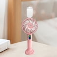 thumbnail image 1 of Mini Ventilador USB Spray Fan Desktop Phone Holder 5000mAh Handheld Air Cooling Pink Likrtyny Para estrenar, 1 of 7
