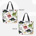 thumbnail image 2 of Balery Cute Dinosaurs Bolsa de Mano para Mujeres con Cremallera, Bolsa de Gimnasio con Compartimentos, Bolsa para Laptop, Bolsa para Trabajo, 2 of 7