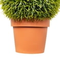 thumbnail image 4 of Northlight 18" Grass Ball Topiary Artificial Potted Plant - Green, 4 of 8