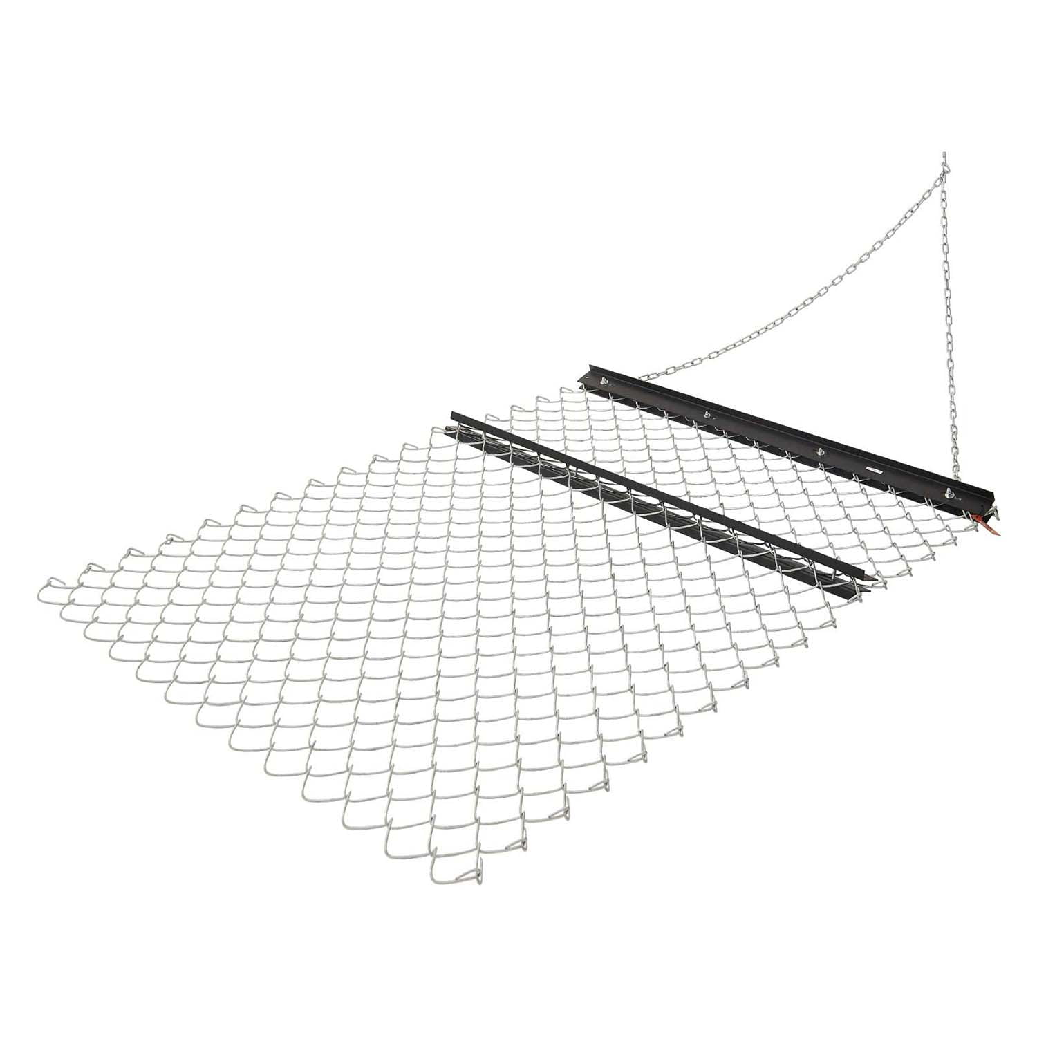 KFFKFF Chain Harrow, 4x5 ft Drag Harrow - Constructed from Q235 Steel, UTV Tractor Implements for Ground Smoothing or Turf Preparation, Robust Harrow Rake for Gravel Pathway, Agricultural Field