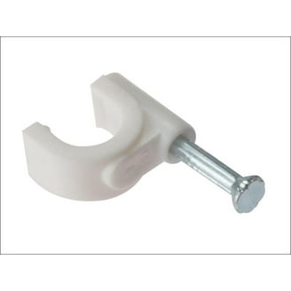 Gardner Bender 1/4 Inch Coaxial Staples - 50 Pack | Plastic Insulated For Secure Cable Management