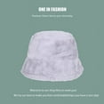 thumbnail image 5 of 1 Pcs Winter Faux Fur Bucket Hat,22.0-22.8Inch Thicken Warm Fisherman Cap Fuzzy Hat,Plush Fleece Headwear Sun Hat for Women Blue, 5 of 6
