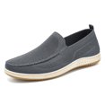 thumbnail image 5 of NOKIO Men's Knit L𝗈afers Laceless S𝗅ip On Flat Mules Shoes Fashion So𝗅id Color Sport Shoes Lightweight Breathable Casual Sneakers Wide Width Closed Toe Walking Shoes, 5 of 9